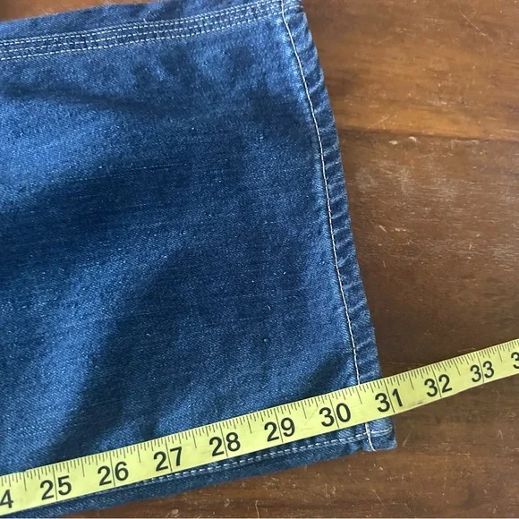 Hello Gang Unisex Painter Pant Carpenter‎ Blue Denim Jeans size 33